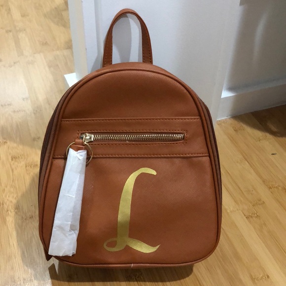 Handbags - Brown “L” Backpack/Purse